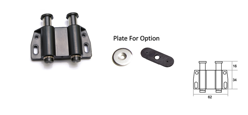 Double Glass Door Push